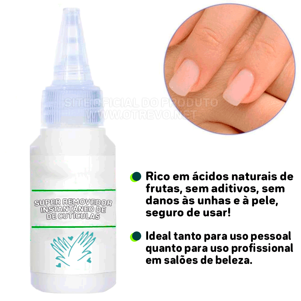 Super Removedor de Cutículas instantâneo - ®NailCuti (ULTIMAS UNIDADES COM 50% OFF + FRETE GRÁTIS)