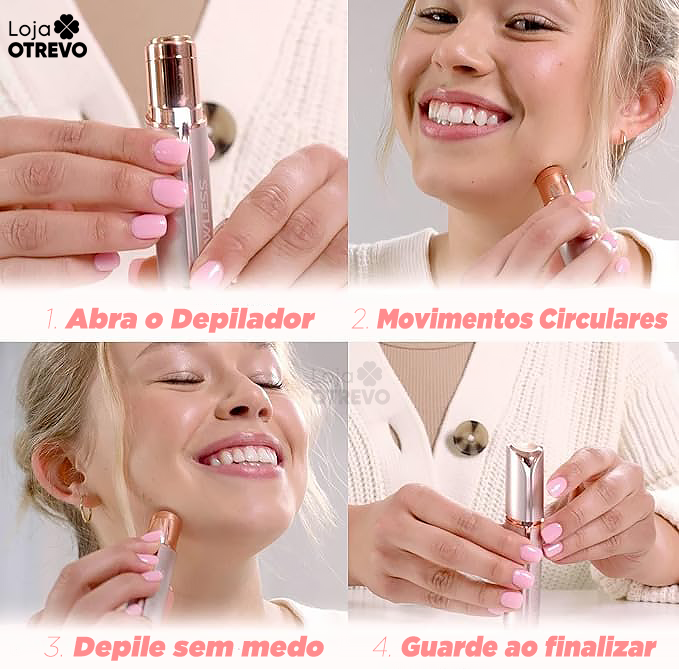 Depilador Elétrico Indolor (Portátil)  - SmartDepil®
