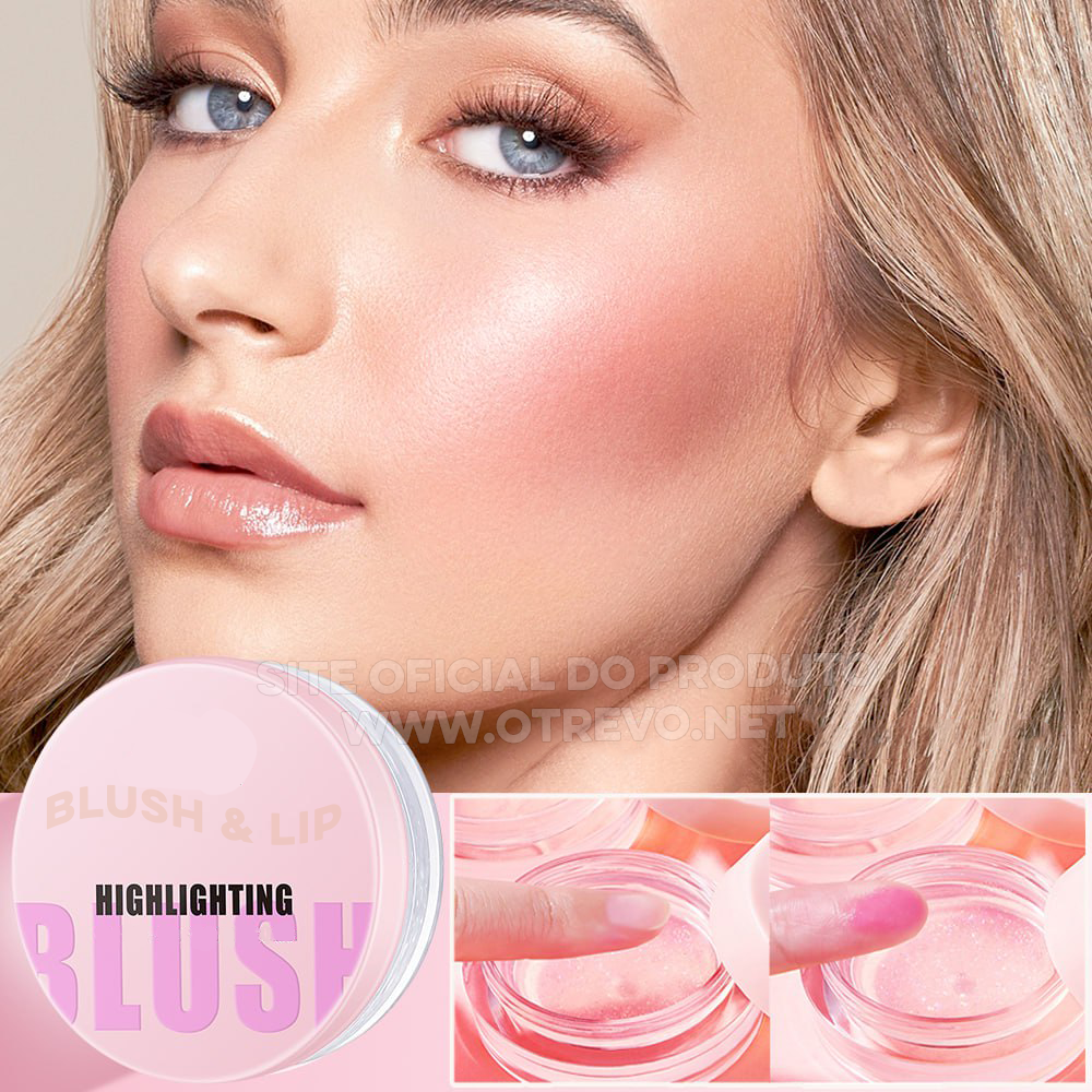 Blush & Lip Transparente 2 em 1 - Tom Natural Para Rosto e boca (PRODUTO ORIGINAL)