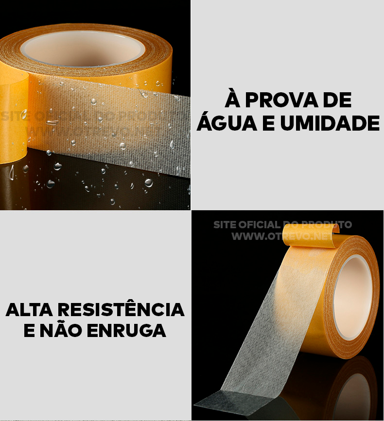 Super Fita Adesiva Resistente 5M e 10M - FitMax®(FITA MAIS FORTE DO MUNDO)