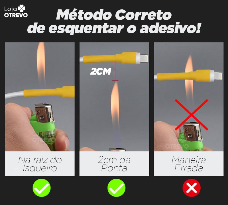 Adesivo Reparador e Protetor de Cabos - 560 Peças - MaxProtection®