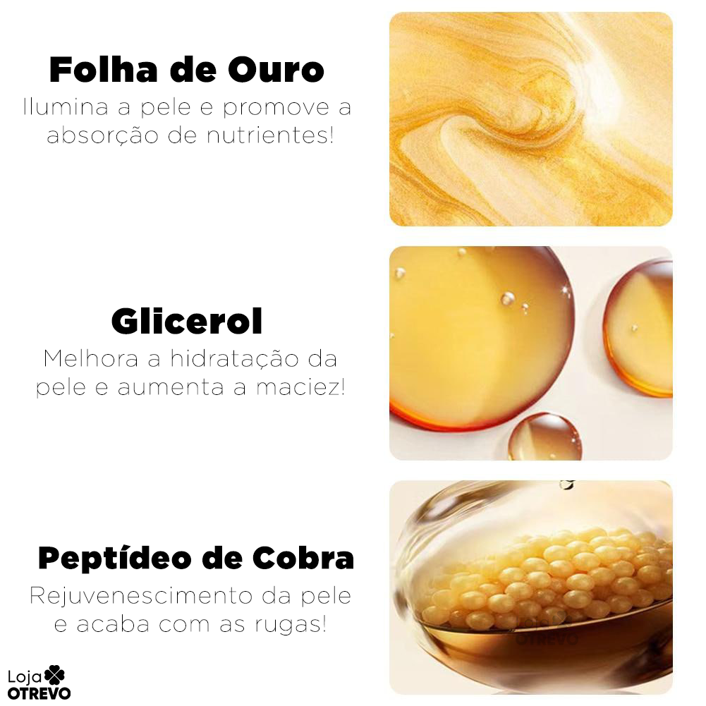 Gold Mask®  - Máscara Antienvelhecimento de Retinol Puro