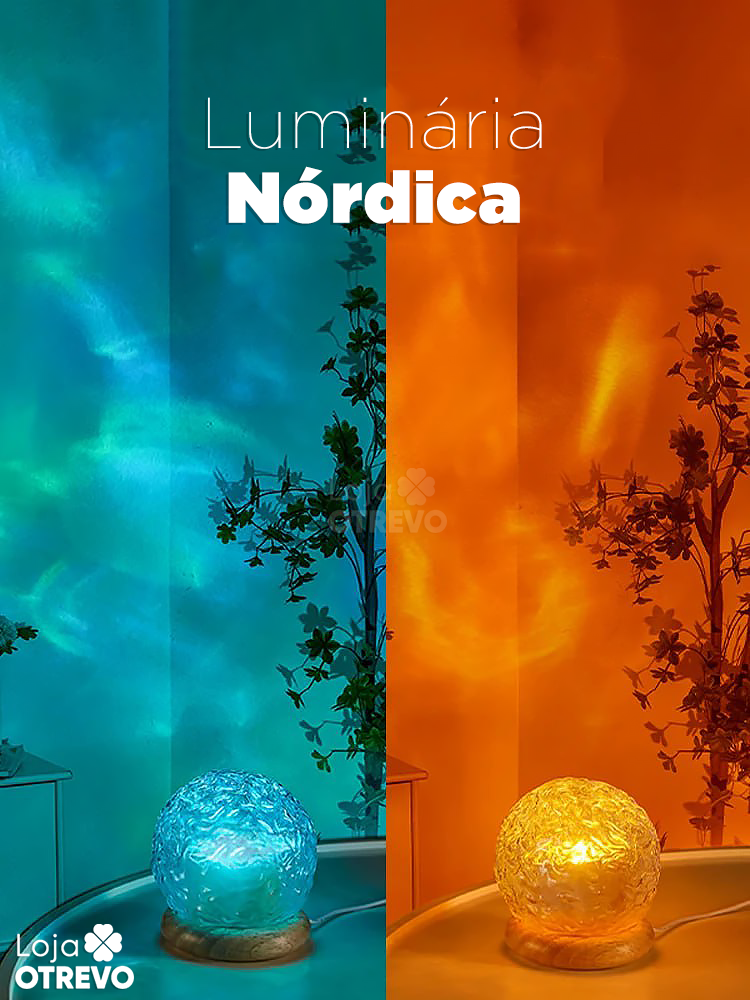 AuroraLamp -  Luminária Projetora Nórdica