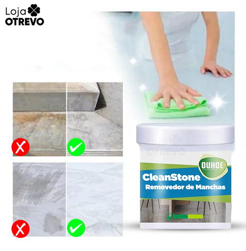 CleanStone® - Super Removedor de Manchas Instantâneo (REMOVE QUALQUER TIPO DE MANCHA)