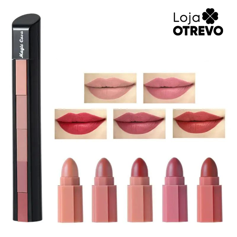 Batom FitColors® Efeito Matte (5 em 1)