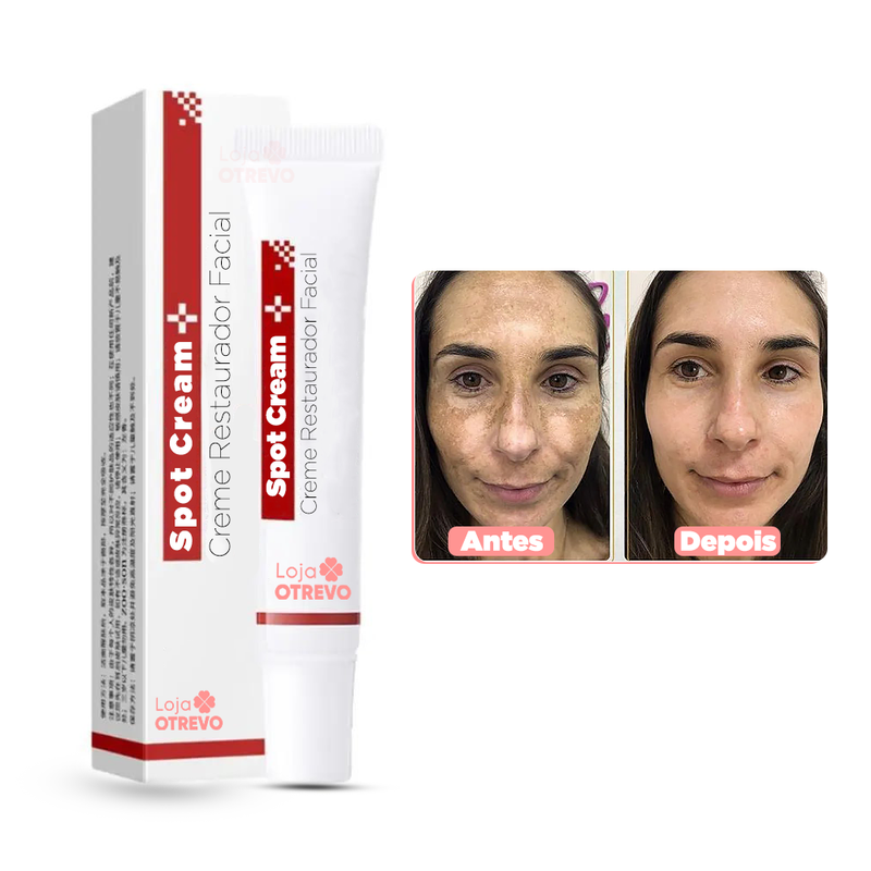 SpotCream® Creme Restaurador Facial 3 em 1 ( Remove Verruga, Manchas e Sinais)