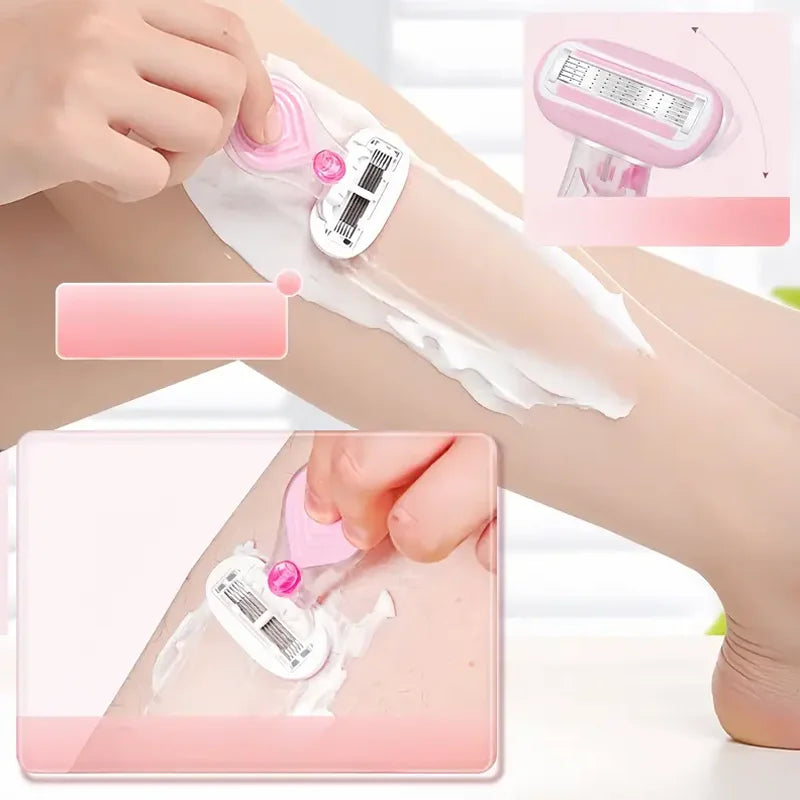 Mini Depilador Portátil Com 5 Super Laminas Clareadoras ( COMPRE 1 e LEVE 2) - DepiGirl®