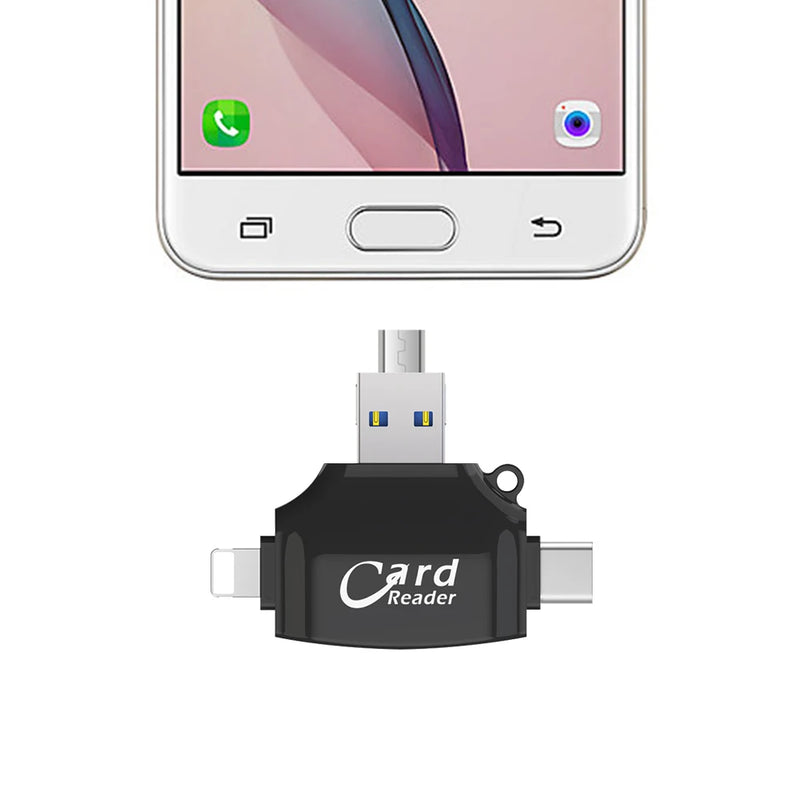 Leitor de Cartão de Memoria USB  4 em 1 - SmartCard®