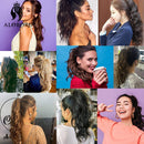 Aplique Rabo de Cavalo Super Natural Ondulado  + Presilha Embutida - ® HairGirl  (FIBRAS FIOS PREMIUM)