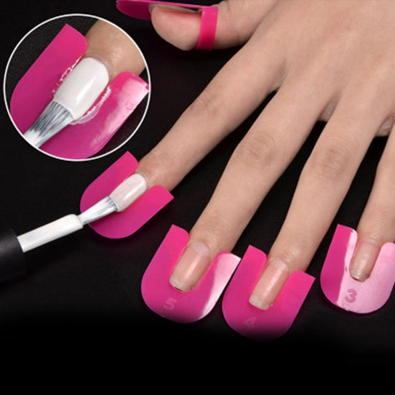 Molde para Pintar Unhas e Fazer Francesinhas - (KIT COM 26 PEÇAS) ®NailGirl