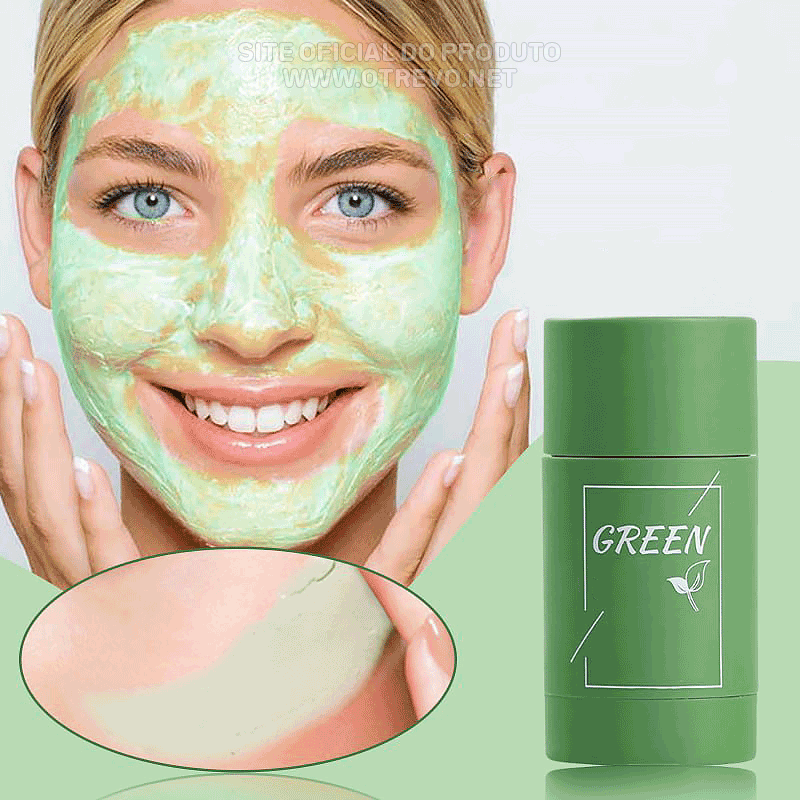 Mascara de Chá Verde Removedora de Cravos, Acne e Poros - MaskGreen® (ULTIMAS UNIDADES EM PROMOÇÃO)