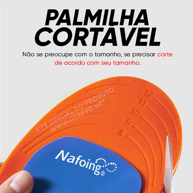 Palmilha Ortopédica Anatômica 4D - OrtoComfort® (Redução de 100% nas Dores dos Pés)