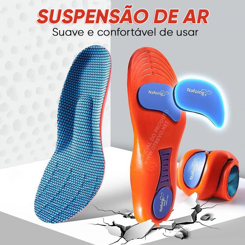 Palmilha Ortopédica Anatômica 4D - OrtoComfort® (Redução de 100% nas Dores dos Pés)