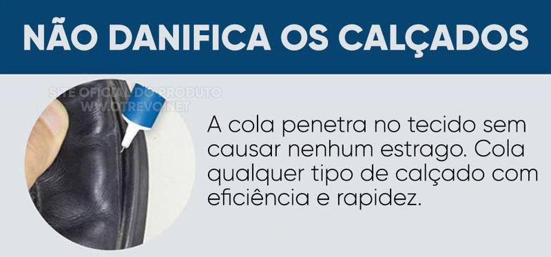 Super Cola Reparadora de Calçados + Bico Aplicador  - GlueMax® (REPARO TOTAL)