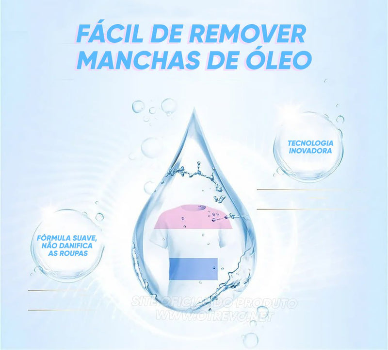 Super Removedor de Manchas de Roupas Instantâneo  - SUPERCLEAN® (MANCHAS 100% RETIRADAS)