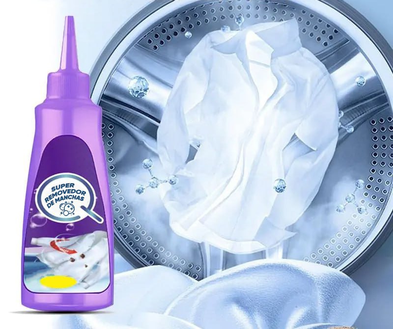 Super Removedor de Manchas de Roupas Instantâneo  - SUPERCLEAN® (MANCHAS 100% RETIRADAS)