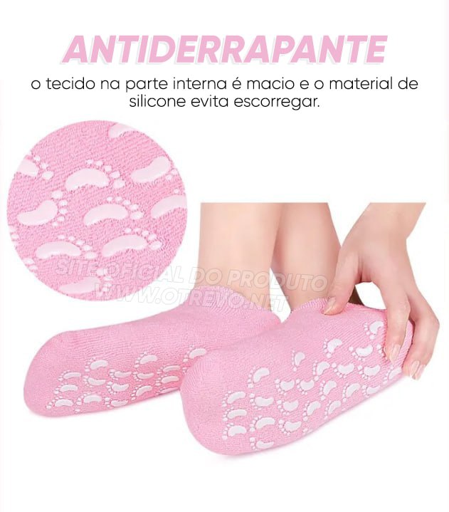 Meias Hidratantes de Gel (Remove Calos e Rachaduras) - ®SuperFoot (PÉS 100% HIDRATADOS)