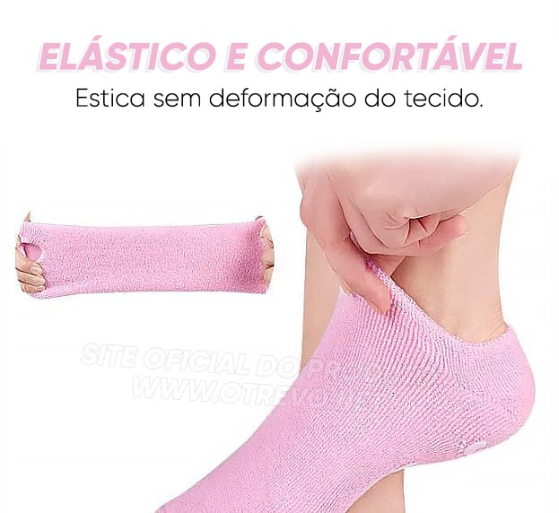 Meias Hidratantes de Gel (Remove Calos e Rachaduras) - ®SuperFoot (PÉS 100% HIDRATADOS)