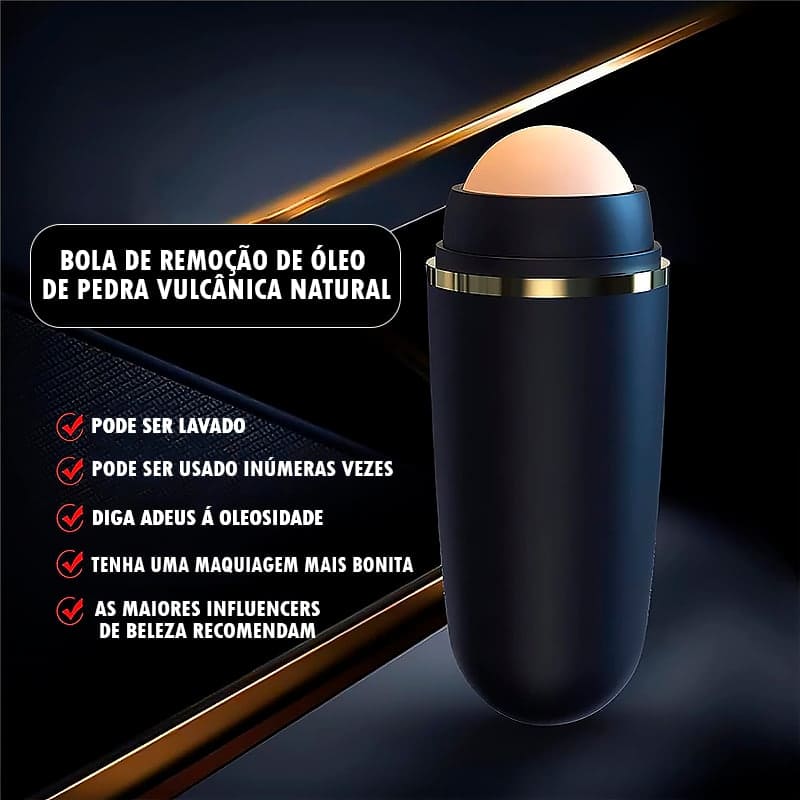 Rolo Vulcânico para Remover Oleosidade do Rosto - ®VulcaniSkin LANÇAMENTO 2023