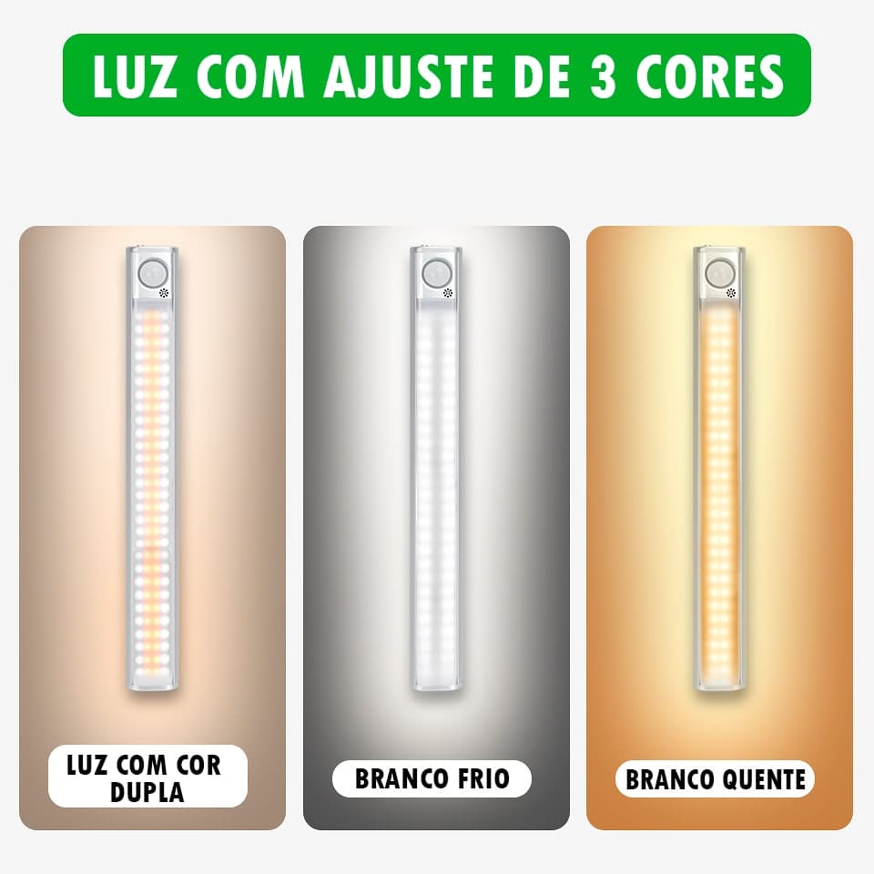 Luz Led Inteligente com Sensor de Movimento 2 EM 1