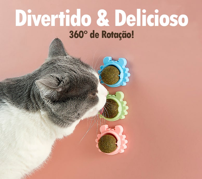 Lambedor Catnip Para Gatos - Melhora na digestão e humor