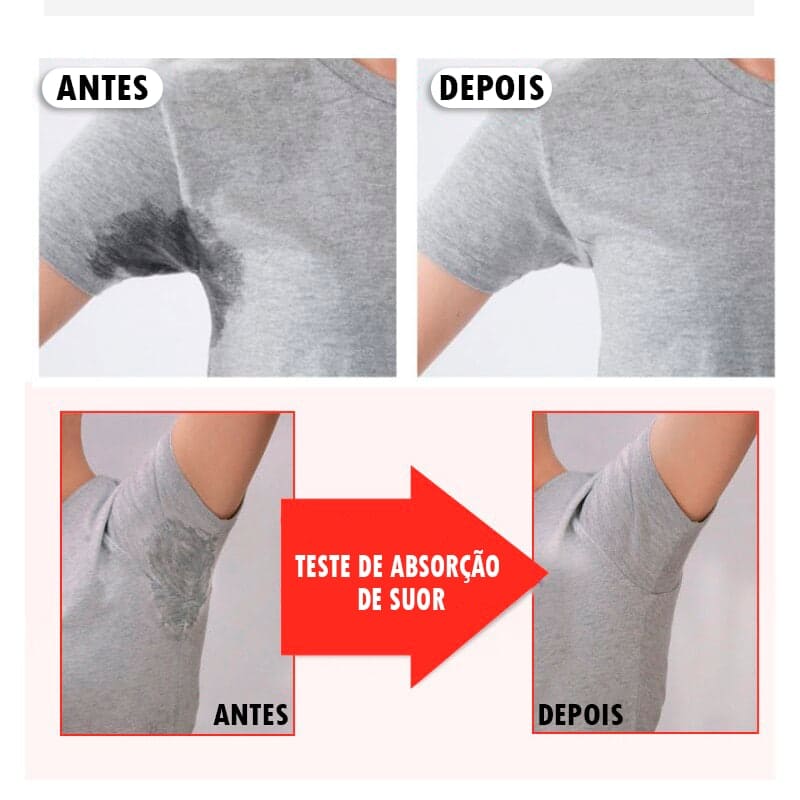 Kit Protetor Absorvente de Suor Para Axilas - SexFit® (SECAGEM RÁPIDA)