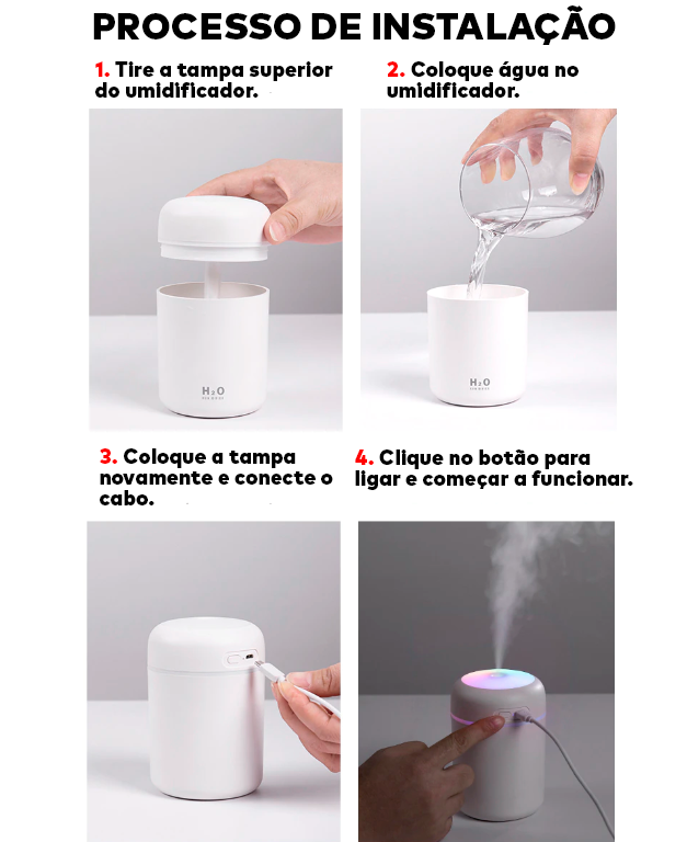 Difusor e Umidificador de Ar Terapêutico ®RelaxeAir