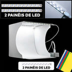 Mini Estúdio Fotográfico Portátil com LED - LightBox®