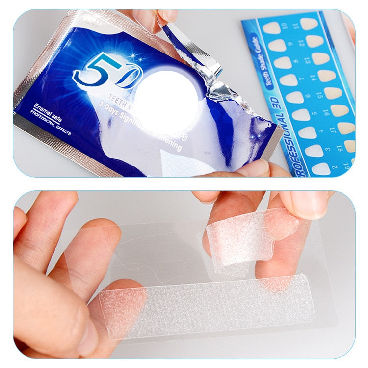 5D WHITE® - Fita Clareadora Dental (Clareamento instantâneo)