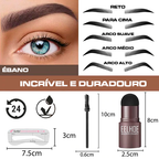Kit Sobrancelha Perfeita + 10 Moldes + Brinde