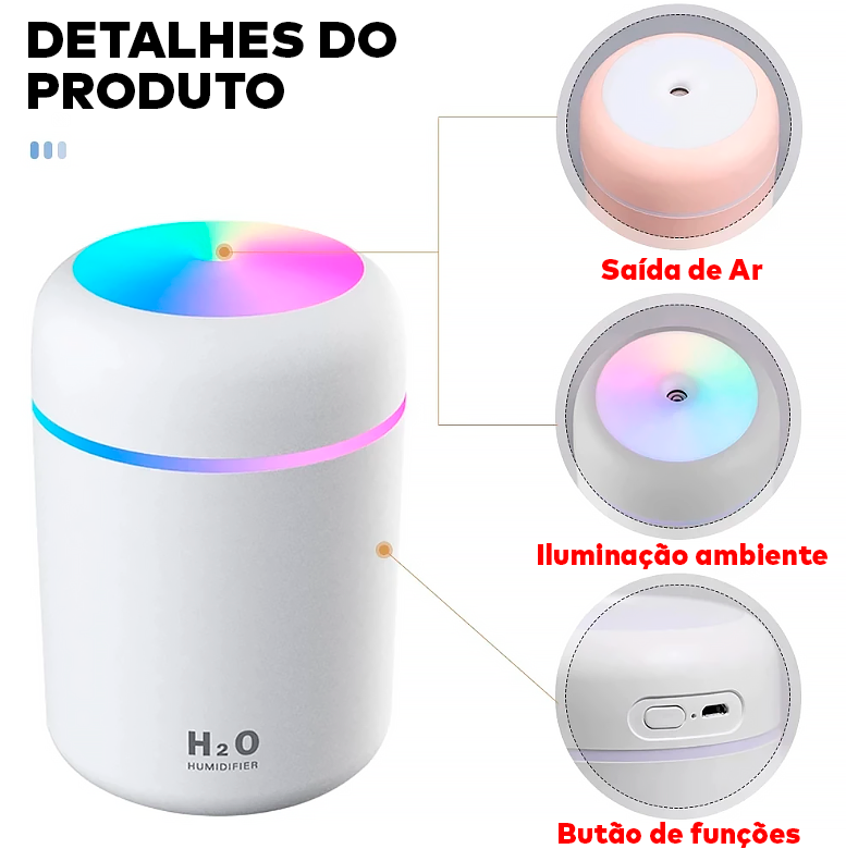 Difusor e Umidificador de Ar Terapêutico ®RelaxeAir