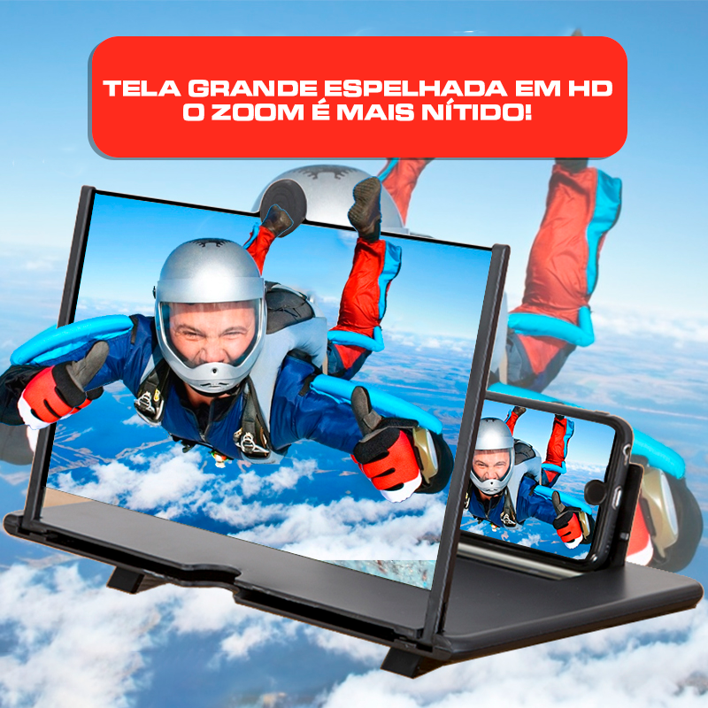 Ampliador de Tela de Celular 3D - AmpliCell (Lançamento) 10,12 polegadas