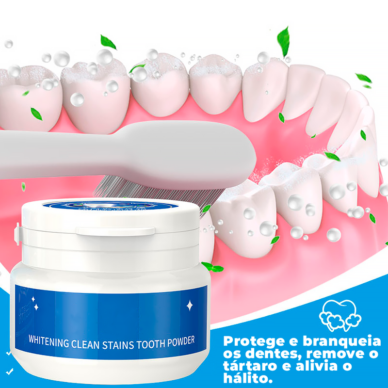 Pó Clareador Dental Natural e Removedor de Manchas -®Clarimax Yoxier