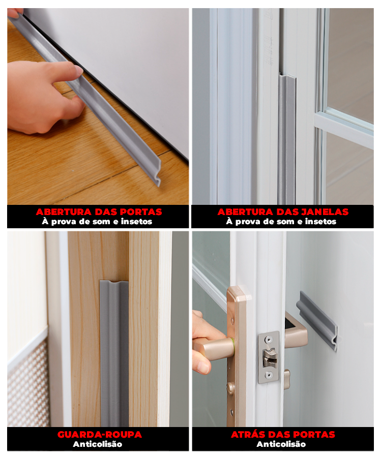 Rolo de Vedação Para Janelas, Portas, Cantos ®VedexMax