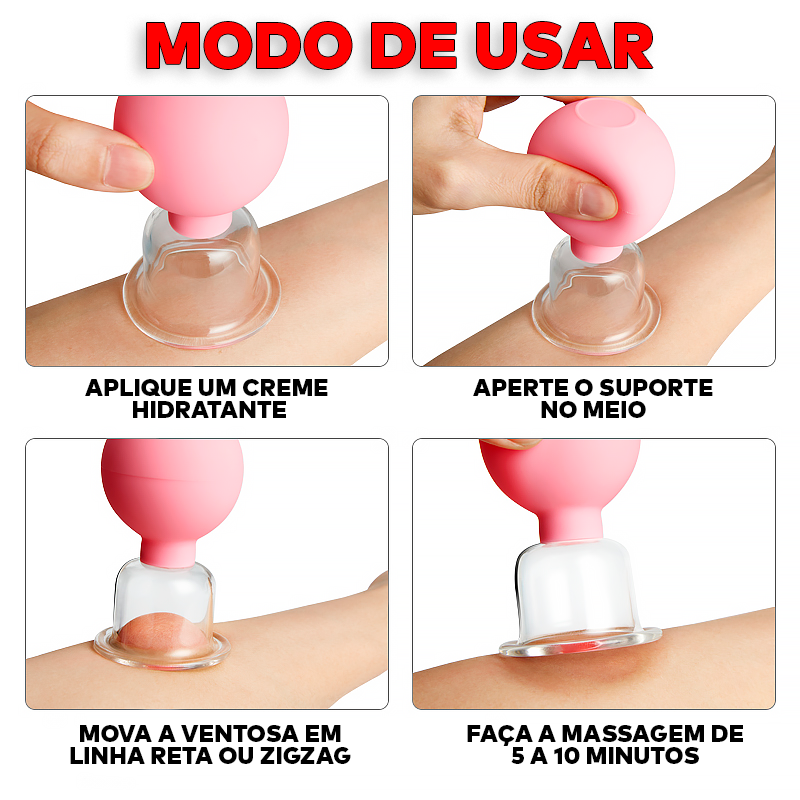 Massageador Ventosa Com Efeito Lifiting - ®MaxLifiting (PELE 100% MAIS ESTICADA)