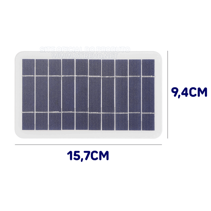 Carregador Solar Portátil Com Entrada USB - SolarPower®