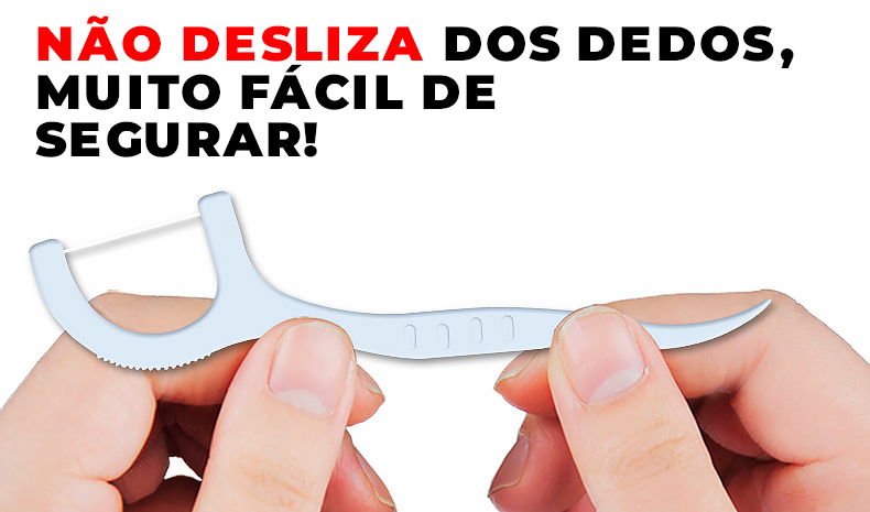 Fio Dental Flosser Ultra Deslizante Kit com 100 Peças - ®Superflosser