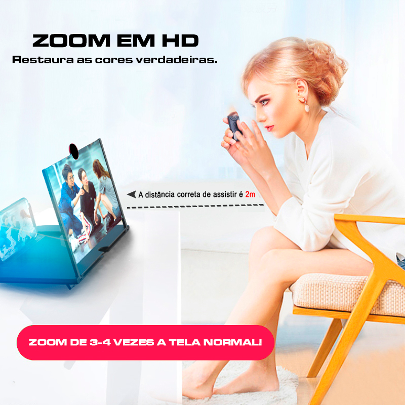 Ampliador de Tela de Celular 3D - AmpliCell (Lançamento) 10,12 polegadas