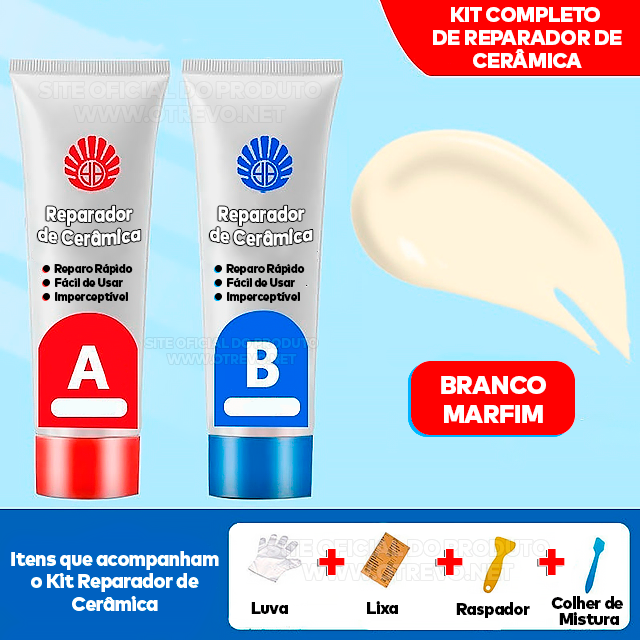 Kit Completo Reparador de Cerâmica - ®Ceramex Pro REPARAÇÃO TOTAL