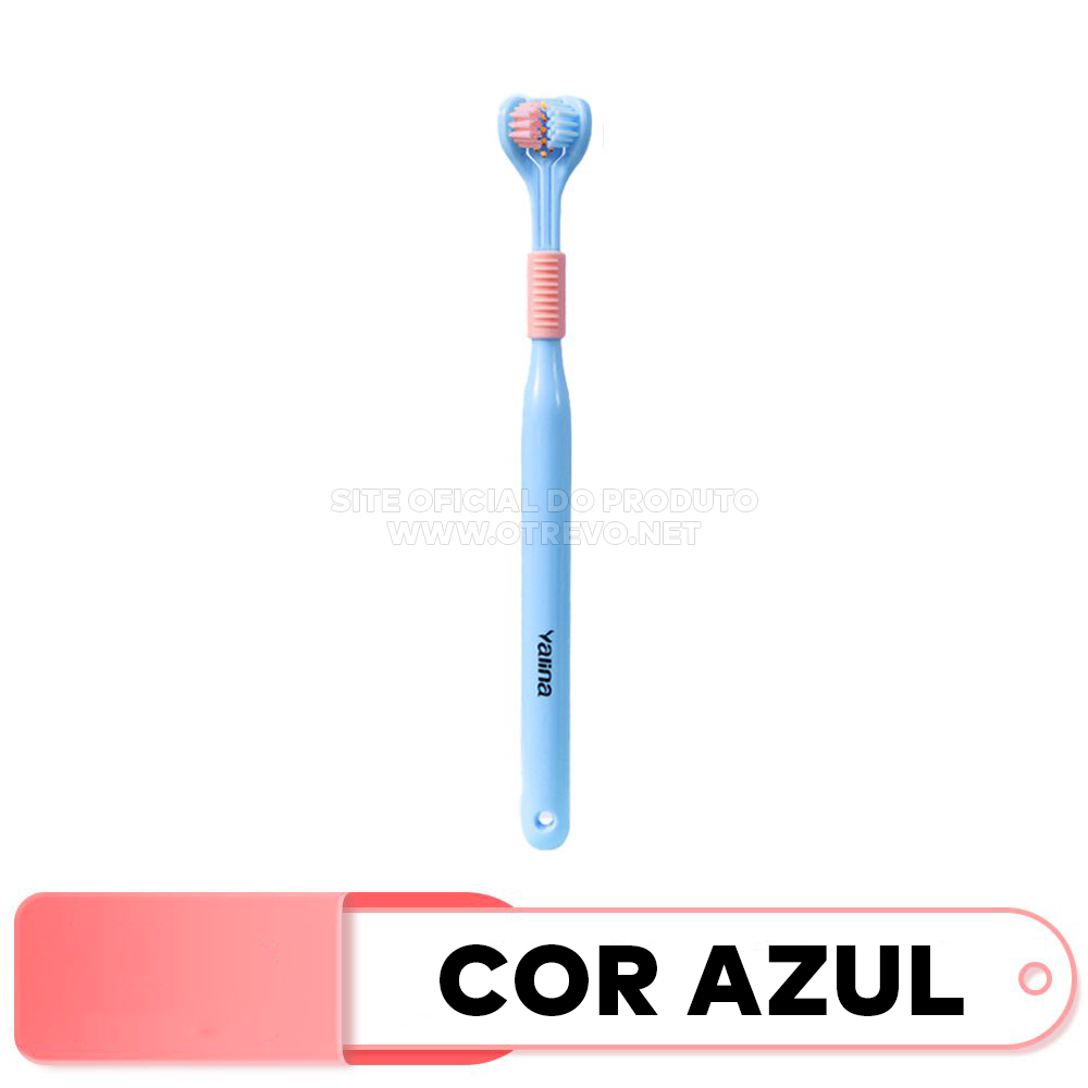 Super Escova de Dente com 3 Lados Estéreos e Raspador Lingual - ®SmileGold (Limpeza 100% Profunda)