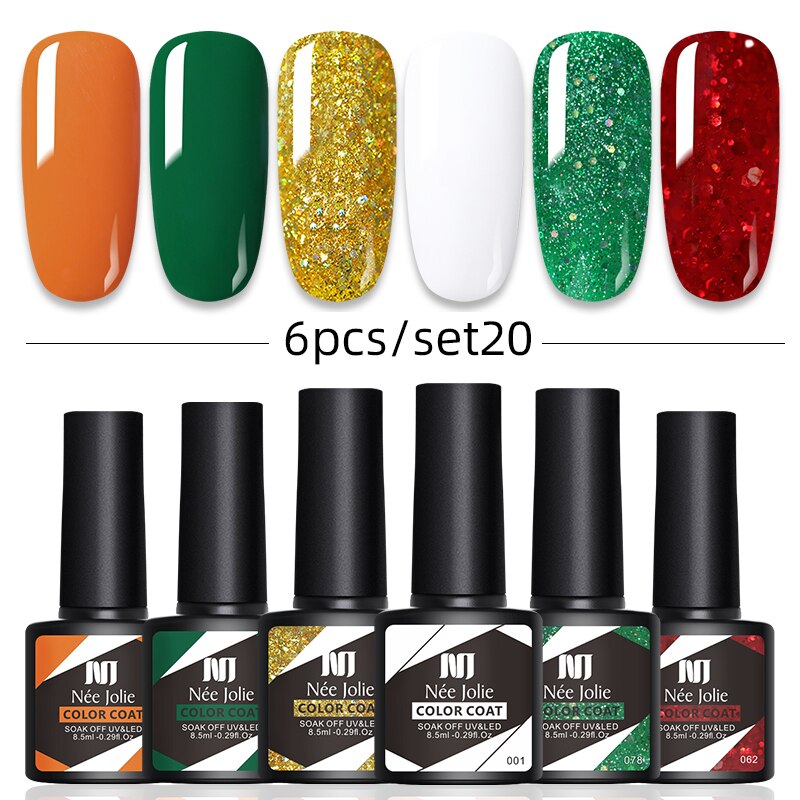 Kit Poligel Com 6 Cores Cada Set - LuxGel Née