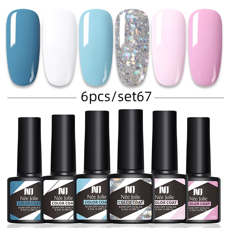 Kit Poligel Com 6 Cores Cada Set - LuxGel Née