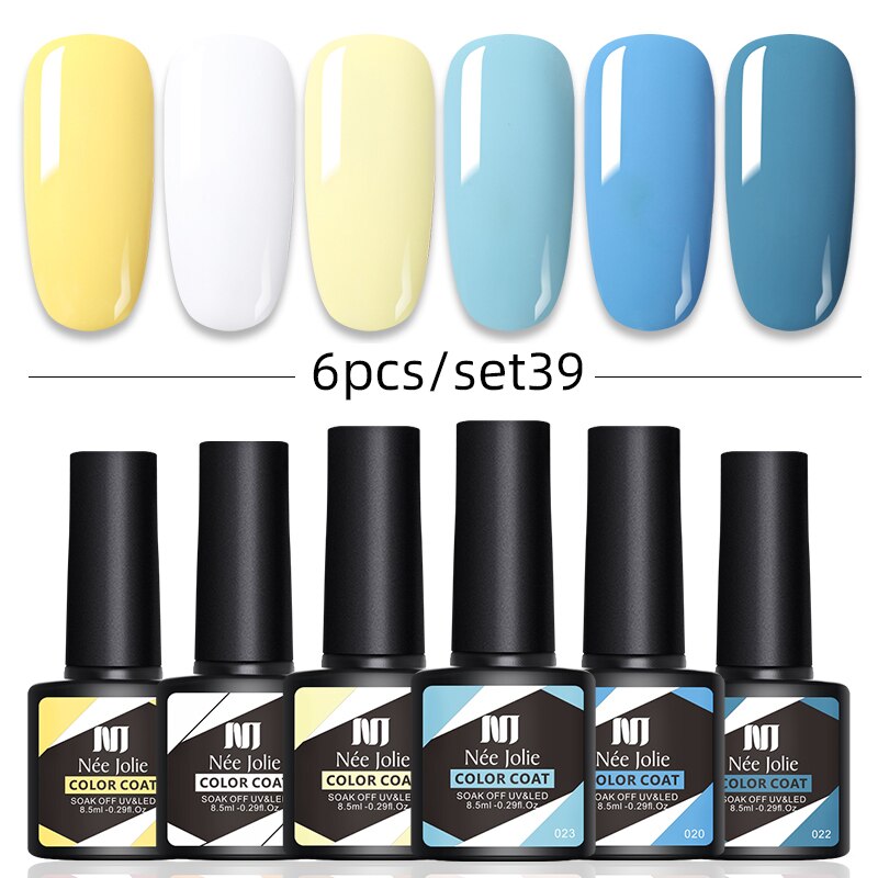 Kit Poligel Com 6 Cores Cada Set - LuxGel Née