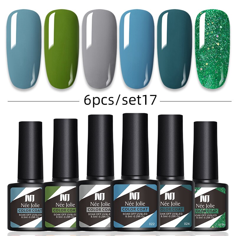 Kit Poligel Com 6 Cores Cada Set - LuxGel Née