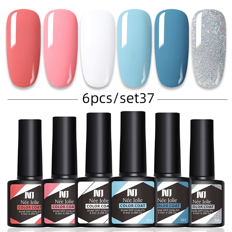 Kit Poligel Com 6 Cores Cada Set - LuxGel Née