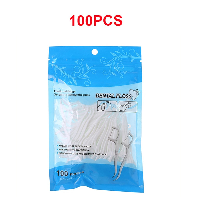 Fio Dental Flosser Ultra Deslizante Kit com 100 Peças - ®Superflosser