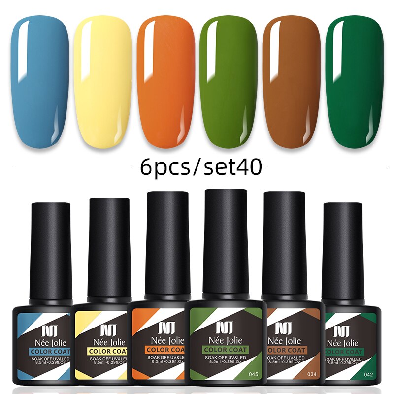 Kit Poligel Com 6 Cores Cada Set - LuxGel Née