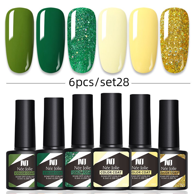 Kit Poligel Com 6 Cores Cada Set - LuxGel Née