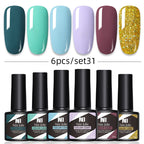 Kit Poligel Com 6 Cores Cada Set - LuxGel Née