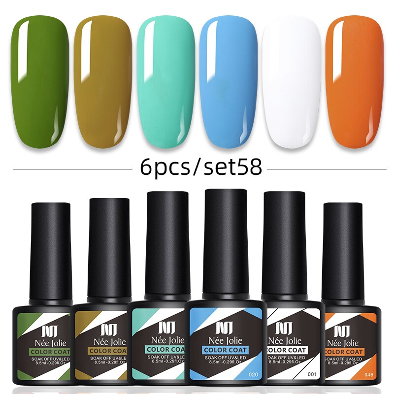 Kit Poligel Com 6 Cores Cada Set - LuxGel Née